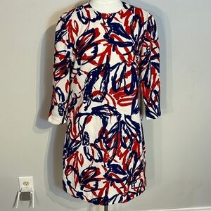 Vintage 1960's Mod Dress Polyester - Home Sewn